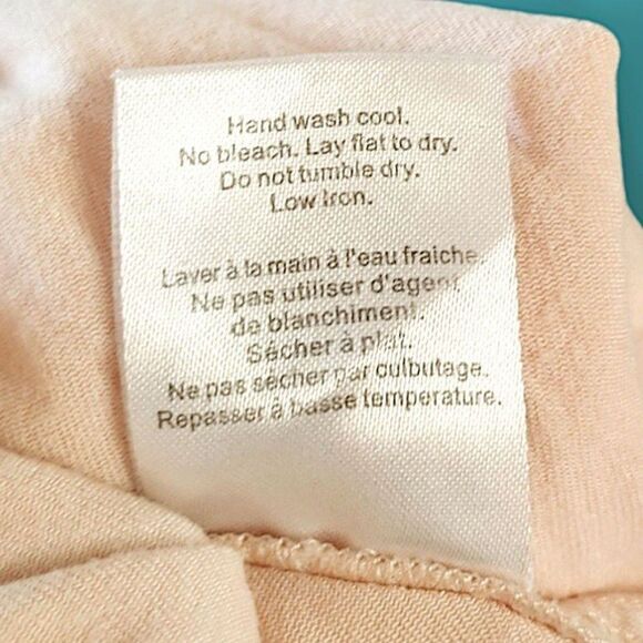 Talula Peach Empire Waist Short Sleeve Babydoll Tunic Dress Top Womens Small - Picture 8 of 9